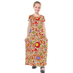 Zappwaits Pop Kids  Short Sleeve Maxi Dress by zappwaits