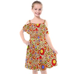 Zappwaits Pop Kids  Cut Out Shoulders Chiffon Dress by zappwaits