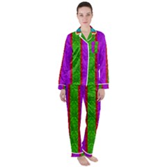 Rose Petals As A Rainbow Of Decorative Colors Satin Long Sleeve Pyjamas Set by pepitasart