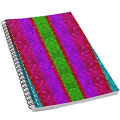 Rose Petals As A Rainbow Of Decorative Colors 5 5  X 8 5  Notebook by pepitasart