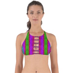 Rose Petals As A Rainbow Of Decorative Colors Perfectly Cut Out Bikini Top