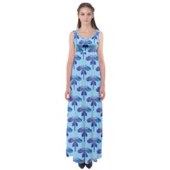 Blue Dragonfly  Empire Waist Maxi Dress by VeataAtticus