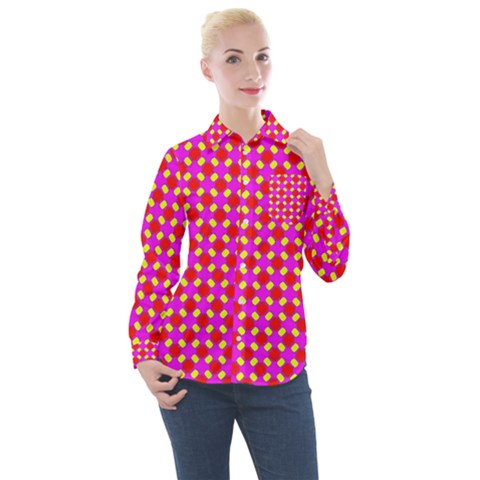 New Arrivals-b-3 Women s Long Sleeve Pocket Shirt by ArtworkByPatrick