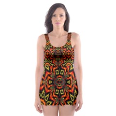 NEW ARRIVALS-B-5 Skater Dress Swimsuit