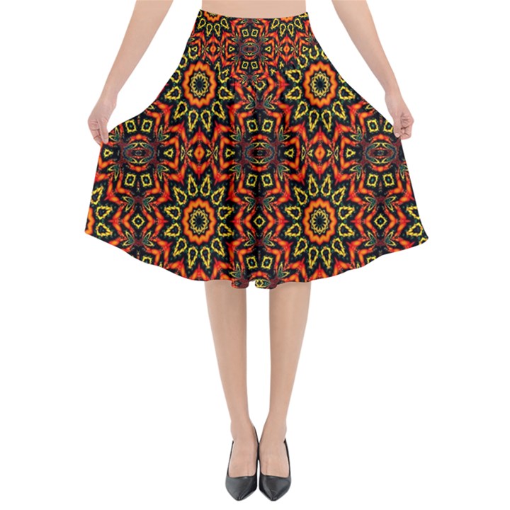 NEW ARRIVALS-B-5 Flared Midi Skirt