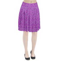 Roses And Roses A Soft  Purple Flower Bed Ornate Pleated Skirt by pepitasart