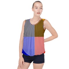 Circles Bubble Hem Chiffon Tank Top by impacteesstreetweareight