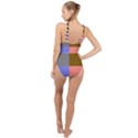 Circles High Neck One Piece Swimsuit View2