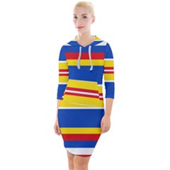 Design 569 Quarter Sleeve Hood Bodycon Dress by impacteesstreetweareight