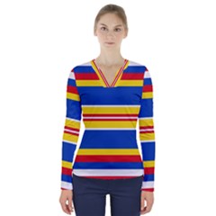 Design 569 V-neck Long Sleeve Top by impacteesstreetweareight