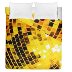 Golden Disco Ball Duvet Cover Double Side (queen Size) by essentialimage