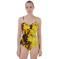 Golden Disco Ball Sweetheart Tankini Set by essentialimage