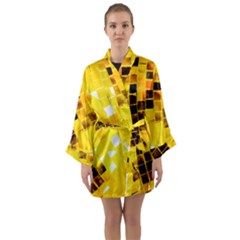 Golden Disco Ball Long Sleeve Satin Kimono by essentialimage