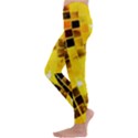 Golden Disco Ball Kids  Lightweight Velour Leggings View2