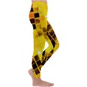 Golden Disco Ball Kids  Lightweight Velour Leggings View3