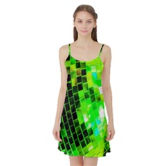 Green Disco Ball Satin Night Slip by essentialimage