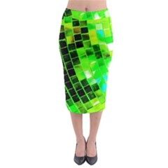 Green Disco Ball Midi Pencil Skirt by essentialimage