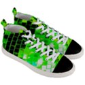 Green Disco Ball Men s Mid-Top Canvas Sneakers View3