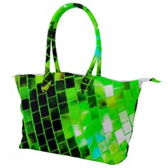 Green Disco Ball Canvas Shoulder Bag by essentialimage