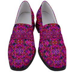 New Arrivals-b-7 Women s Chunky Heel Loafers by ArtworkByPatrick