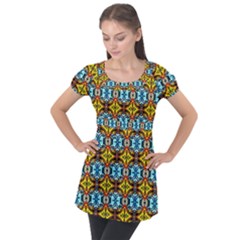 Na B 8 Puff Sleeve Tunic Top by ArtworkByPatrick