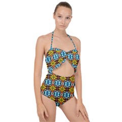 Na B 8 Scallop Top Cut Out Swimsuit by ArtworkByPatrick