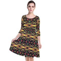 New Arrivals-b-9 Quarter Sleeve Waist Band Dress