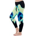 Blue and Yellow Tulip Classic Winter Leggings View2