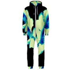 Blue And Yellow Tulip Hooded Jumpsuit (men) 