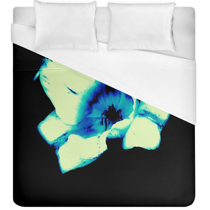 Blue and Yellow Tulip Duvet Cover (King Size)