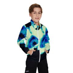 Blue And Yellow Tulip Kids  Windbreaker