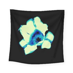 Blue And Yellow Tulip Square Tapestry (small)