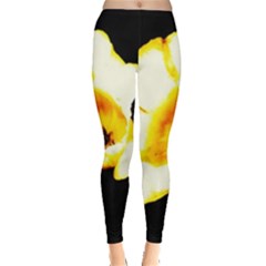 Yellow And Orange Tulip Leggings  by okhismakingart