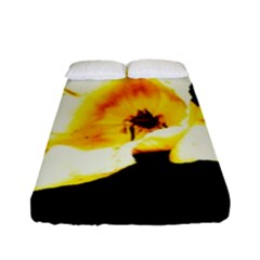 Yellow And Orange Tulip Fitted Sheet (full/ Double Size) by okhismakingart