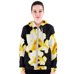 Yellow And Orange Tulip Women s Zipper Hoodie