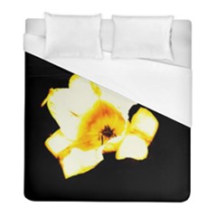 Yellow And Orange Tulip Duvet Cover (full/ Double Size) by okhismakingart