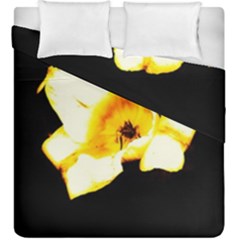 Yellow And Orange Tulip Duvet Cover Double Side (king Size) by okhismakingart