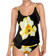 Yellow And Orange Tulip Tankini Set by okhismakingart