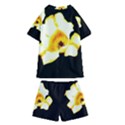 Yellow and Orange Tulip Kids  Swim Tee and Shorts Set View2