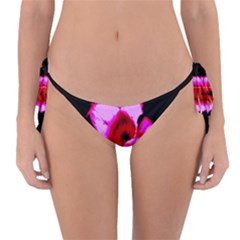 Pink And Red Tulip Reversible Bikini Bottom