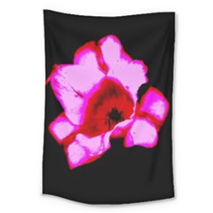 Pink And Red Tulip Large Tapestry