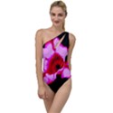 Pink and Red Tulip To One Side Swimsuit View1