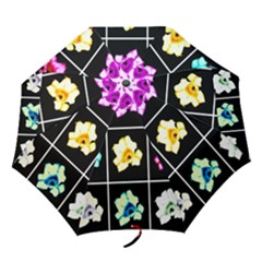 Tulip Collage Folding Umbrellas by okhismakingart