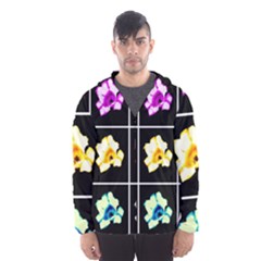 Tulip Collage Men s Hooded Windbreaker