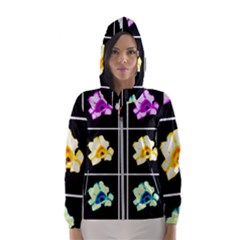 Tulip Collage Women s Hooded Windbreaker