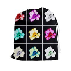 Tulip Collage Drawstring Pouch (xxl)