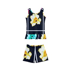 Tulip Collage Kids  Boyleg Swimsuit by okhismakingart