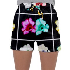 Tulip Collage Sleepwear Shorts by okhismakingart