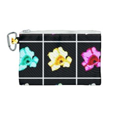 Tulip Collage Canvas Cosmetic Bag (medium)