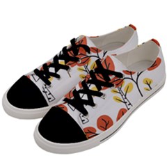 Tree Autumn Forest Landscape Men s Low Top Canvas Sneakers by Mariart